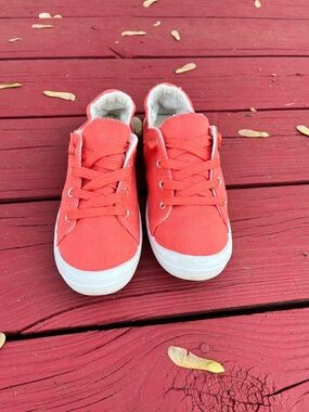 Vibrant Orange Casual Sneakers